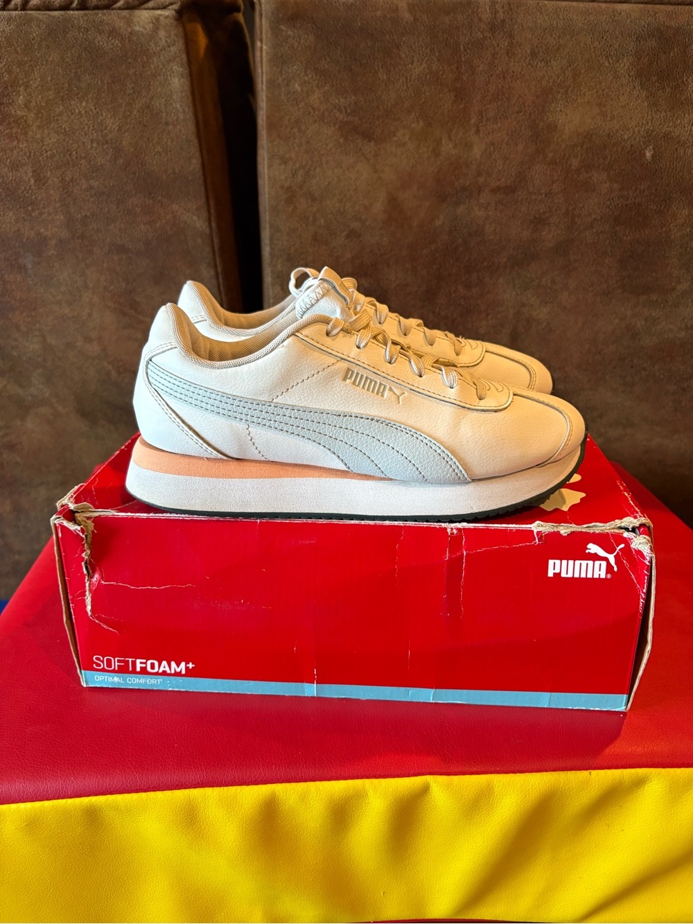 Puma Women's Turino Stacked sneakers with an exaggerated EVA platform midsole